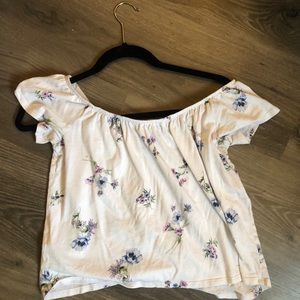 Garage off the shoulder top
